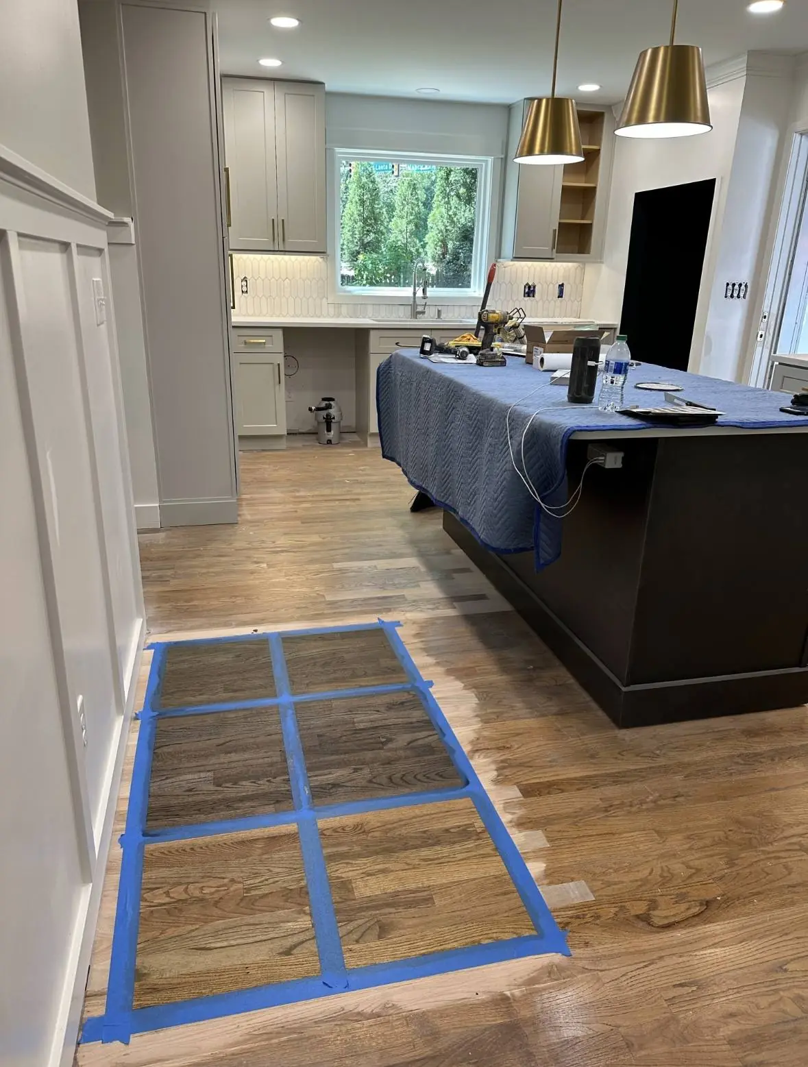 Hardwood installation detail