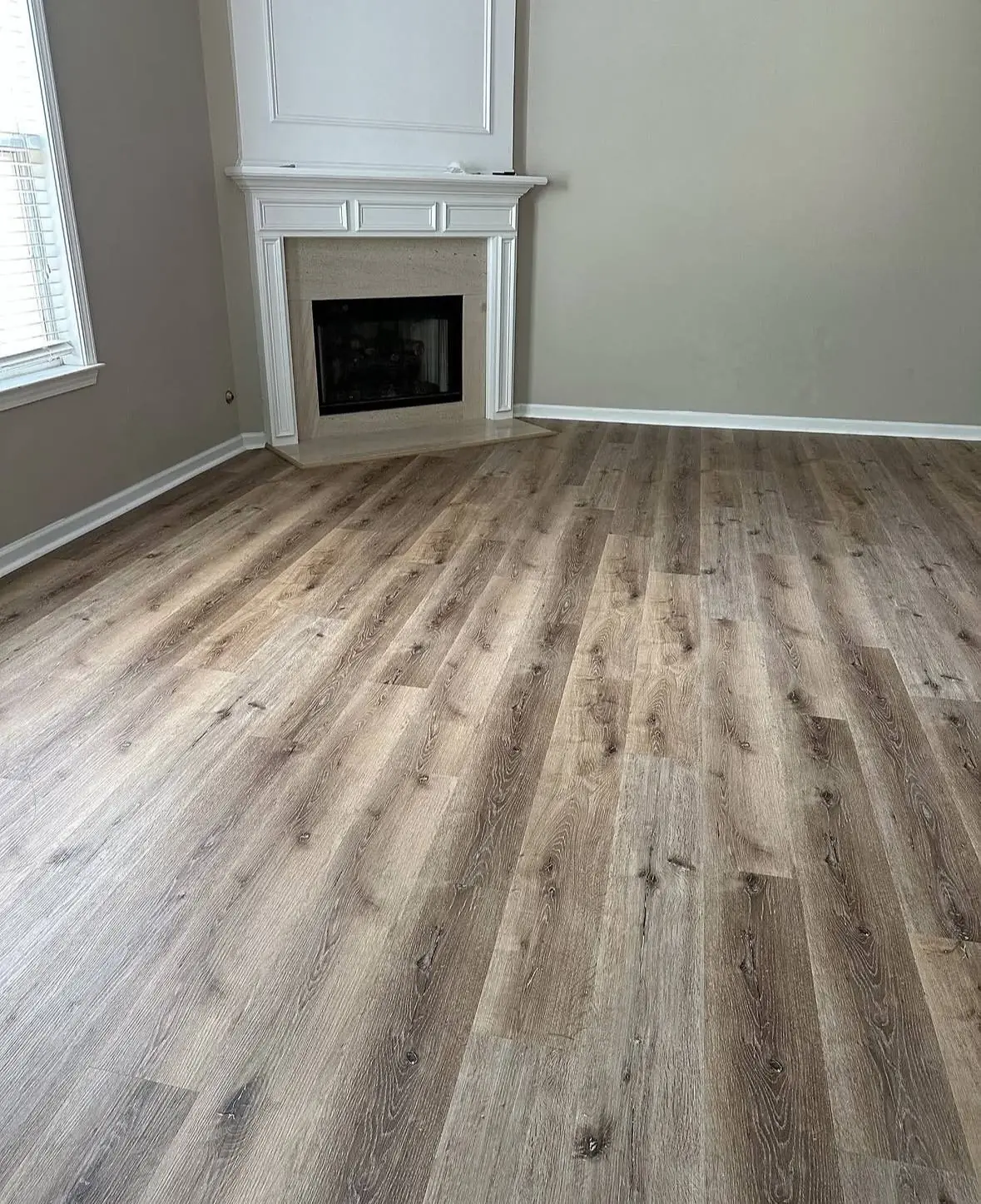 Luxury vinyl plank flooring